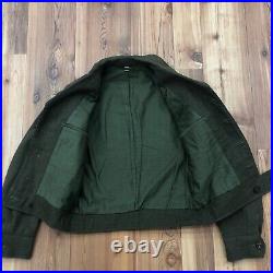 RARE Kravitz Clothing U. S. Army 100% Wool OD Jacket Made 1949 Adult Size 34R
