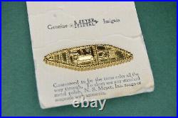 RARE NOS Unused WWII U. S. Army Armored Tank Corps COLLAR INSIGNIA NS Meyer Metal