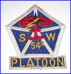 RARE ORIGINAL COLD WAR GERMAN MADE 54th SPECIAL WEAPONS PLATOON PATCH (GLOWS)