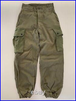 RARE Old Canada Paratrooper HBT Trousers Royal Canadian Army Korea WWII VTG 50s