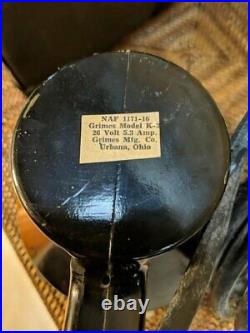 RARE Original Grimes Military US Navy Signal Light w 3 Filters & Case Spot WW2