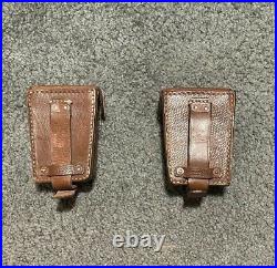 RARE! Original WWII Set Of Luftwaffe sentry Single Cell K98 Pouches
