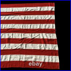 RARE! Pacific Fleet WWII Navy Ensign No. 7 Stamped 48 Star Valley Forge Flag