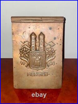 RARE Post-WWII Germany 1946'MUNCHEN' Copper Munich German Note Pad Cover