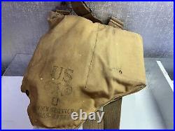 RARE Pre- WWII US Army Brown M1VA2 Service Gas Mask By Firestone Made August'41