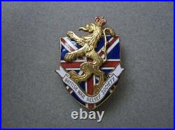 RARE Vintage CARTIER Made WWII British War Relief Society Enameled Pin