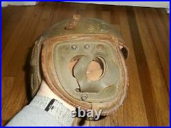 RARE Vintage Rawlings WWII Tank Pilot Hard Shelled Military ARMY Helmet HTF