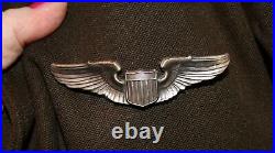 RARE WW II US ARMY AIR FORCE USAAF ETO 8th AIR FORCE 1st LT CHOCOLATE IKE JACKET