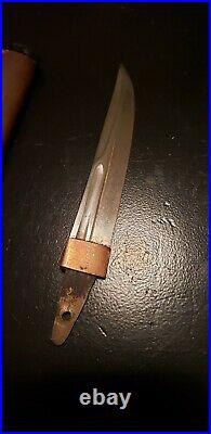 RARE WW2 Japanese SOLDIER'S SUICIDE KNIFE VERY SMALL FOR COCKPIT TANK O PILOT