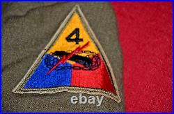 RARE! WW2 US Army 4th Armored Division IKE Eisenhower Jacket 38R