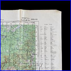 RARE WWII 1944 D-Day Operation Dragoon COLLOBRIERES Invasion Assault Map