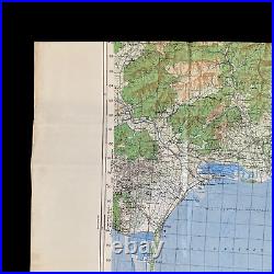 RARE WWII 1944 D-Day Operation Dragoon FRENCH COMMANDOS Amphibious Invasion Map