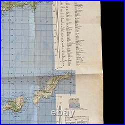 RARE WWII 1944 D-Day Operation Dragoon FRENCH COMMANDOS Amphibious Invasion Map