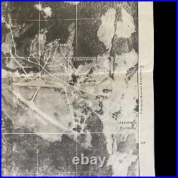 RARE! WWII 1944'Hollandia Drome' Japanese Airfield Double Sided Infantry Map