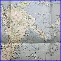 RARE! WWII 1945 CONFIDENTIAL Okinawa Invasion Operation Iceberg Combat Map