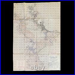 RARE WWII 1945 High Command Operation Coronet Sagami D-Day Beach Landing Map