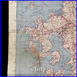 RARE WWII 1945 RESTRICTED Kyushu Raids Japan Special Aerial Strike Map Pacific