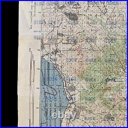 RARE WWII 1945 Secret D-Day Battle of Okinawa Japanese Air & Naval Target Map