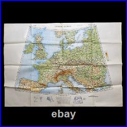 RARE! WWII 1st Edition Allied HQ European Theater Operational Planning Map