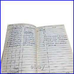 RARE WWII Aviators Pilot Flight Log Book 1943 1944 NAMED Records Remarks
