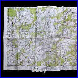 RARE! WWII Battle of the Bulge Patton & Montgomery U. S. Infantry & Armored Map
