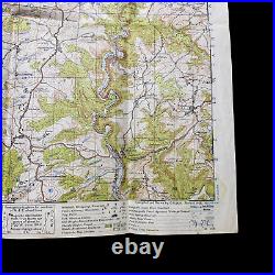 RARE! WWII Battle of the Bulge Patton & Montgomery U. S. Infantry & Armored Map