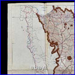 RARE WWII D-Day Invasion of Luzon Philippines Manila Jan 1945 Special Print Map