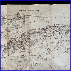 RARE WWII D-Day Operation Torch Eastern Task Force Assault Map CHARLIE BEACH