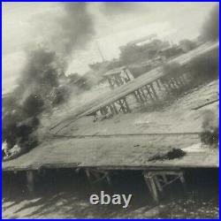 RARE WWII Dock Raid B-24 Liberator Mission Raid Photograph Pacific Theater