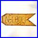 RARE WWII German Metal N-Camp Road Sign Authentic World War 2 Era Old Military