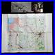 RARE WWII HAMBURG Piggyback Mission 100th Bomb Group B-17 Navigator Raid Map