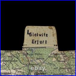 RARE WWII Holocaust German Auschwitz Transport Map Concentration Camp C. O. A