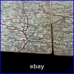 RARE WWII Holocaust German Auschwitz Transport Map Concentration Camp C. O. A