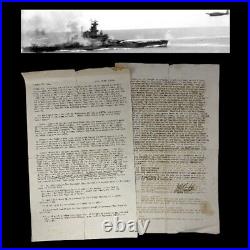 RARE! WWII October 1942 USS South Dakota Battle of Guadalcanal Combat Report