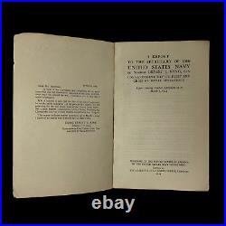 RARE! WWII Original March 1944 Report To The Secretary of the U. S. Navy London P