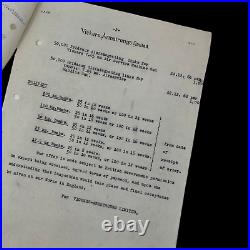 RARE WWII RAF British CONFIDENTIAL Mark A Blueprint Lot from Vickers Armstong