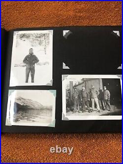 RARE WWII Soldier photo album scrap book H 12 Fort Whittier AK US military army