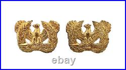 RARE+ WWII Theater Made WALLACE BISHOP US Army Warrant Officer Collar Insignia