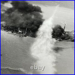 RARE WWII Tourane Bay Raid B-24 Liberator Mission Raid Photograph Pacific