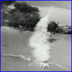 RARE WWII Tourane Bay Raid B-24 Liberator Mission Raid Photograph Pacific