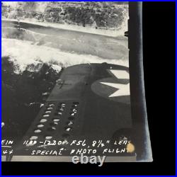 RARE! WWII USS Enterprise Lt. Moore 1944 Kwajalein Aerial Aircraft Mission