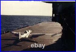 RARE! WWII USS Enterprise Lt. Moore Taroa D-Day Aircraft Aerial Raid Strike