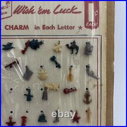 RARE WWII WW2 Write Em Often Military Good Luck Letter Charms Display Ad
