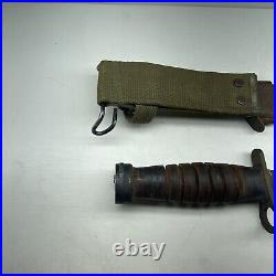 RARE ww2 WWII CASE M4 US m1 carbine Bayonet 1st Variation m8a1 BM co. Scabbard