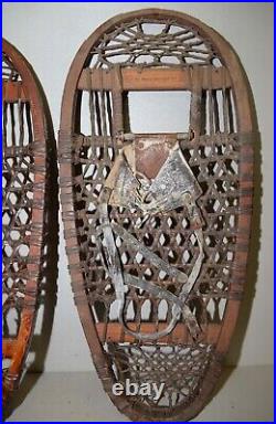 Rare 1942 US Army WWII Bear Paw snow shoe 13 x 28 AF H Co collectible winter