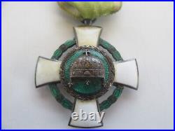 Rare 1942 WWII WW2 Order of the Holy Crown Hungarian Austro-Hungary War Medal