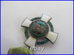 Rare 1942 WWII WW2 Order of the Holy Crown Hungarian Austro-Hungary War Medal