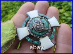 Rare 1942 WWII WW2 Order of the Holy Crown Hungarian Austro-Hungary War Medal