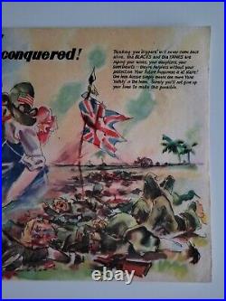 Rare 1942 Ww2 Japanese Anti American Propaganda Leaflet Wwii U. S. War Australia