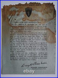 Rare 1944 Wwii Parody Aef Letter Propaganda Leaflet Ww2 War Germany U. S. Army